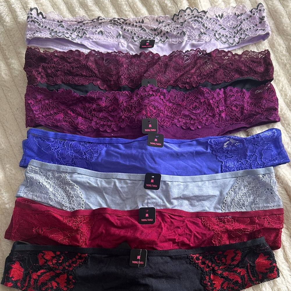 7 thong bundle NWT - Picture 2 of 3